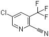 5-氯-3-(三氟甲基)吡啶-2-甲腈分子结构 (CAS 1214349-71-9)