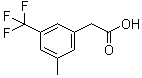 3-甲基-5-(三氟甲基)苯乙酸分子结构 (CAS 1214352-00-7)