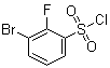 3-溴-2-氟苯磺酰氯分子结构 (CAS 1214372-19-6)