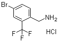 4-溴-2-(三氟甲基)苯甲胺盐酸盐分子结构 (CAS 1214372-39-0)