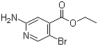 2-氨基-5-溴异烟酸乙酯分子结构 (CAS 1214374-01-2)