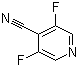 3,5-二氟-4-吡啶甲腈分子结构 (CAS 1214377-09-9)
