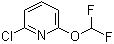 structure of CAS# 1214377-45-3, 2-Chloro-6-(difluoromethoxy)pyridine
