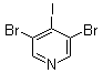3,5-二溴-4-碘吡啶分子结构 (CAS 1214383-75-1)