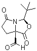 (3R,7aR)-3-(1,1-二甲基乙基)二氢-1,5-二氧代-1H,3H-吡咯并[1,2-c]恶唑-7a(5H)-甲醛分子结构 (CAS 1214741-19-1)