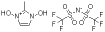 1,3-二羟基-2-甲基咪唑鎓二(三氟甲基磺酰基)亚胺盐分子结构 (CAS 1215211-93-0)