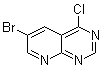 6-溴-4-氯吡啶并[2,3-d]嘧啶分子结构 (CAS 1215787-31-7)
