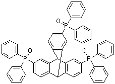 1,1',1''-(9,10-二氢-9,10[1',2']-苯桥蒽-2,6,14-三基)三[1,1-二苯基氧膦]分子结构 (CAS 1215876-95-1)