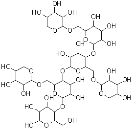 structure of CAS# 121591-98-8, 木聚七糖