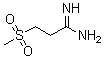 3-(甲磺酰基)丙脒分子结构 (CAS 1216141-63-7)