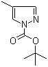 structure of CAS# 121669-69-0, 4-甲基吡唑-1-羧酸叔丁酯