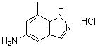 7-甲基-1H-吲唑-5-胺盐酸盐分子结构 (CAS 1216951-05-1)