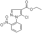 5-氯-1-(2-硝基苯基)-1H-吡唑-4-羧酸乙酯分子结构 (CAS 121716-35-6)