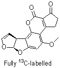 黄曲霉毒素 B1-(全碳-13)分子结构 (CAS 1217449-45-0)