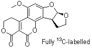黄曲霉毒素 G2-(全碳-13)分子结构 (CAS 1217462-49-1)