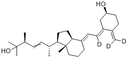 structure of CAS# 1217467-39-4, 25-Hydroxy vitamin D2 (6,19,19-d3)