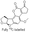 黄曲霉毒素 B2-(全碳-13)分子结构 (CAS 1217470-98-8)