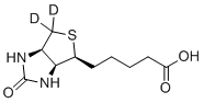 structure of CAS# 1217481-41-8, Biotin-(ring-6,6-D2)