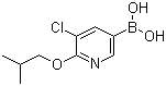 structure of CAS# 1217500-89-4, B-[5-氯-6-(2-甲基丙氧基)-3-吡啶基]硼酸