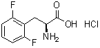 2,6-二氟-L-苯丙氨酸盐酸盐分子结构 (CAS 1217607-63-0)