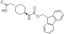 structure of CAS# 1217650-00-4, 反式-4-[[芴甲氧羰基]氨基]环己烷乙酸