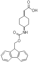 structure of CAS# 1217675-84-7, 顺式-4-[[(9H-芴-9-基甲氧基)羰基]氨基]环己烷乙酸