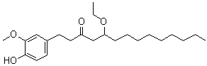 5-乙氧基-1-(4-羟基-3-甲氧基苯基)-3-十四烷酮分子结构 (CAS 121771-98-0)