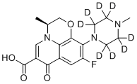 左氧氟沙星-d8分子结构 (CAS 1217716-71-6)