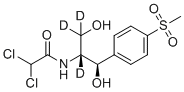 structure of CAS# 1217723-41-5, ent-甲砜霉素-[d3]