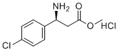 structure of CAS# 1217775-76-2, S)-3-氨基-3-(4-氯苯基)丙酸甲酯盐酸盐