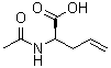 (2R)-2-(乙酰氨基)-4-戊烯酸分子结构 (CAS 121786-40-1)