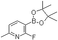 CAS # 1218790-38-5, 2-Fluoro-6-methylpyridine-3-boronic acid pinacol ester, 2-Fluoro-6-methyl-3-(4,4,5,5-tetramethyl-1,3,2-dioxaborolan-2-yl)pyridine