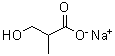 3-羟基-2-甲基-丙酸钠盐分子结构 (CAS 1219589-99-7)