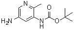 structure of CAS# 1219948-26-1, N-(5-氨基-2-甲基-3-吡啶基)氨基甲酸叔丁酯