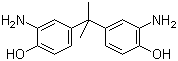 structure of CAS# 1220-78-6, 2,2-双(4-羟基-3-氨基苯基)丙烷