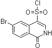 6-溴-1,2-二氢-1-氧代-4-异喹啉磺酰氯分子结构 (CAS 1220229-87-7)