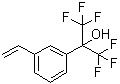 3-乙烯基-alpha,alpha-二(三氟甲基)苯甲醇分子结构 (CAS 122056-08-0)