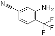3-氨基-4-(三氟甲基)苯甲腈分子结构 (CAS 1220630-83-0)