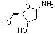 2-脱氧-D-赤式-呋喃戊糖胺分子结构 (CAS 122087-33-6)