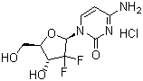 盐酸吉西他滨分子结构 (CAS 122111-03-9)