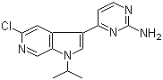 structure of CAS# 1221153-82-7, 4-(5-氯-1-异丙基-1H-吡咯并[2,3-c]吡啶-3-基)嘧啶-2-胺