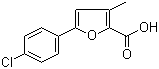 CAS # 1221184-19-5, 5-(4-Chlorophenyl)-3-methyl-2-furancarboxylic acid