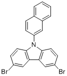 CAS 登录号：1221237-83-7, 9-(2-Naphthalenyl)-3,6-dibromo-9H-carbazole 9-(2-萘基)-3,6-二溴-9H-咔唑