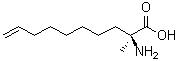 structure of CAS# 1221256-52-5, (2S)-2-氨基-2-甲基-9-癸烯酸