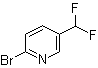 2-溴-5-二氟甲基吡啶分子结构 (CAS 1221272-81-6)