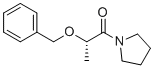 (S)-2-(苄氧基)-1-(吡咯烷-1-基)丙烷-1-酮分子结构 (CAS 122151-32-0)