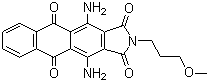 CAS 登录号：12217-80-0, 分散蓝 60, 分散艳蓝 S-BG, 4,11-二氨基-2-(3-甲氧基丙基)-1H-萘基[2,3-f]异吲哚-1,3,5,10(2H)-四酮