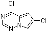 4,6-二氯吡咯并[2,1-f][1,2,4]三嗪分子结构 (CAS 1221714-51-7)