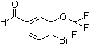 4-溴-3-(三氟甲氧基)苯甲醛分子结构 (CAS 1221716-04-6)