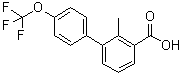 structure of CAS# 1221722-10-6, 2-甲基-4'-(三氟甲氧基)[1,1'-联苯]-3-羧酸